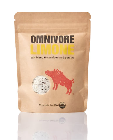 Omnivore Limone Salt 6 oz. Bag - 6 Bags x 6 oz case by Farm2Me