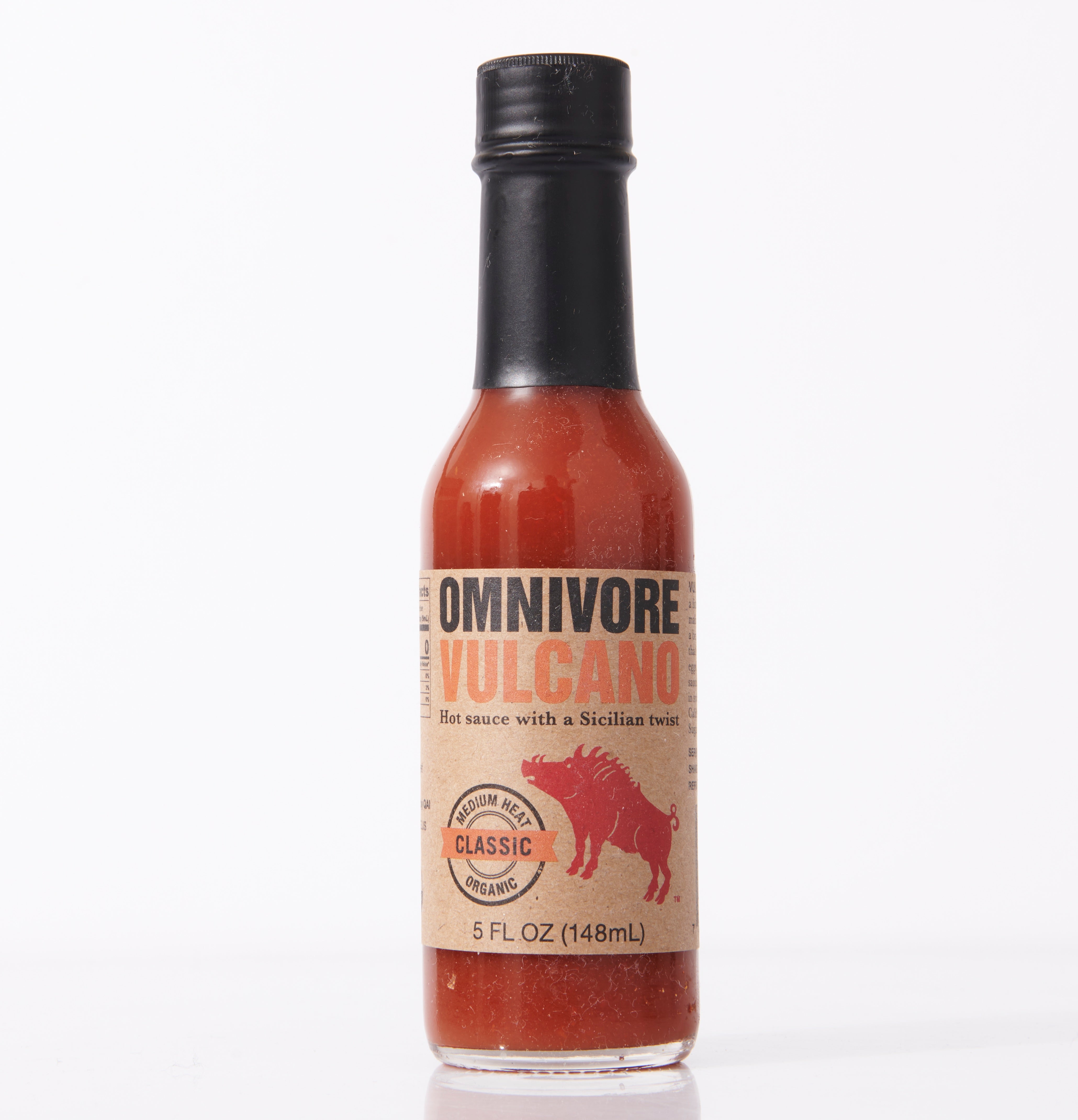 Omnivore Vulcano Classic Hot Sauce Bottle - 6 Bottles case by Farm2Me