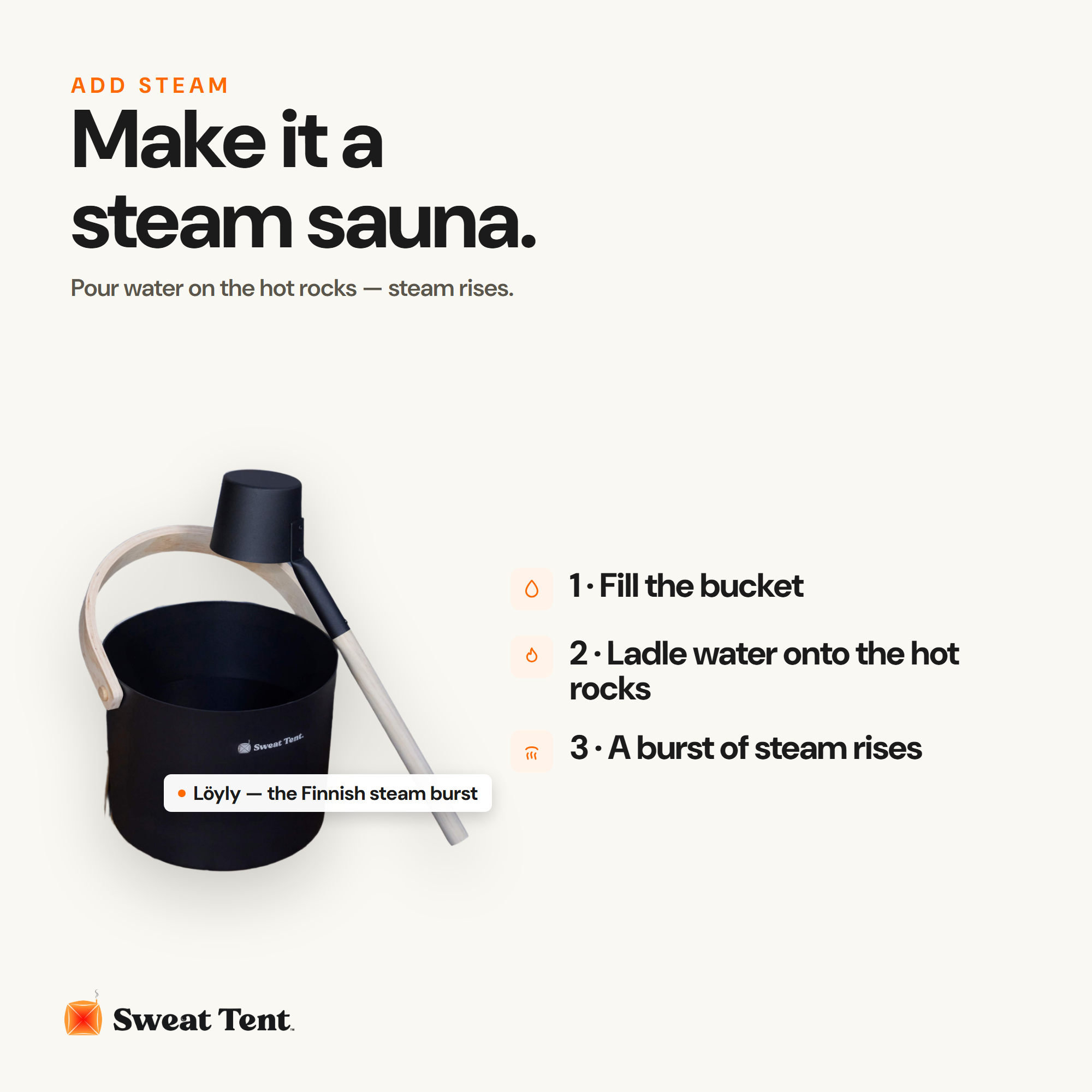 Sauna Bucket & Ladle