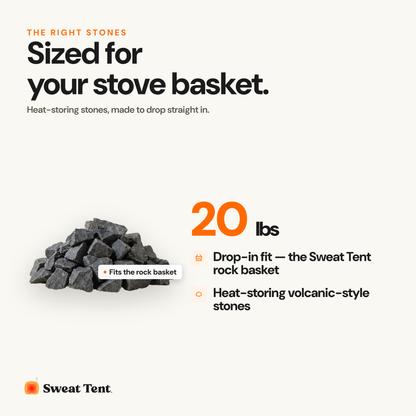 Sweat Tent Sauna Rocks (20 lbs)