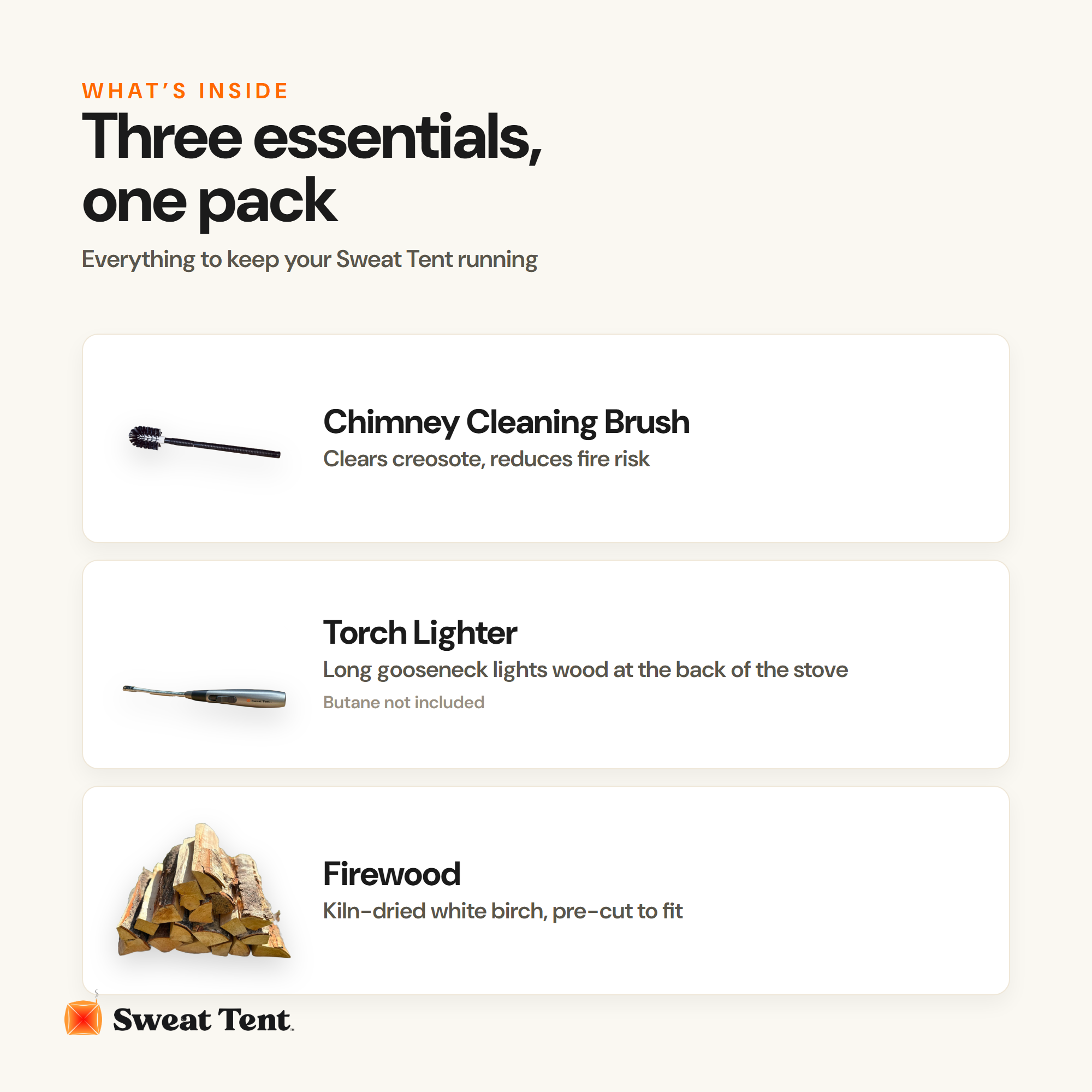 Sweat Tent Care Pack