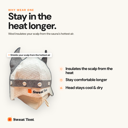 Wool Sauna Hat