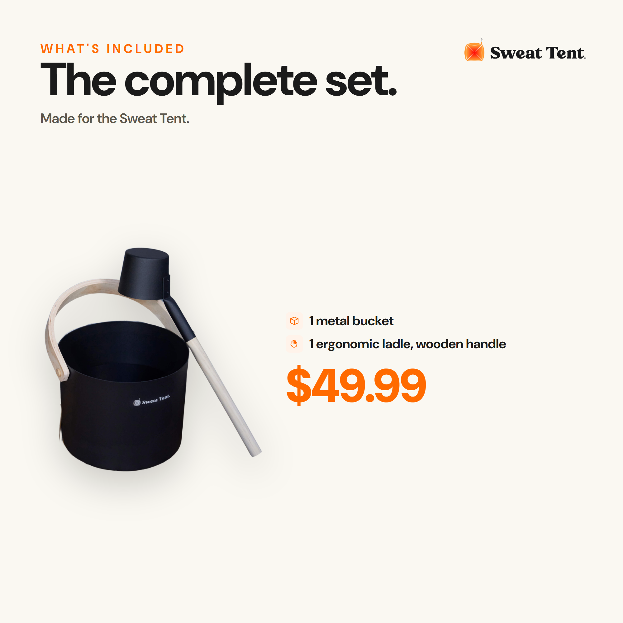 Sauna Bucket & Ladle