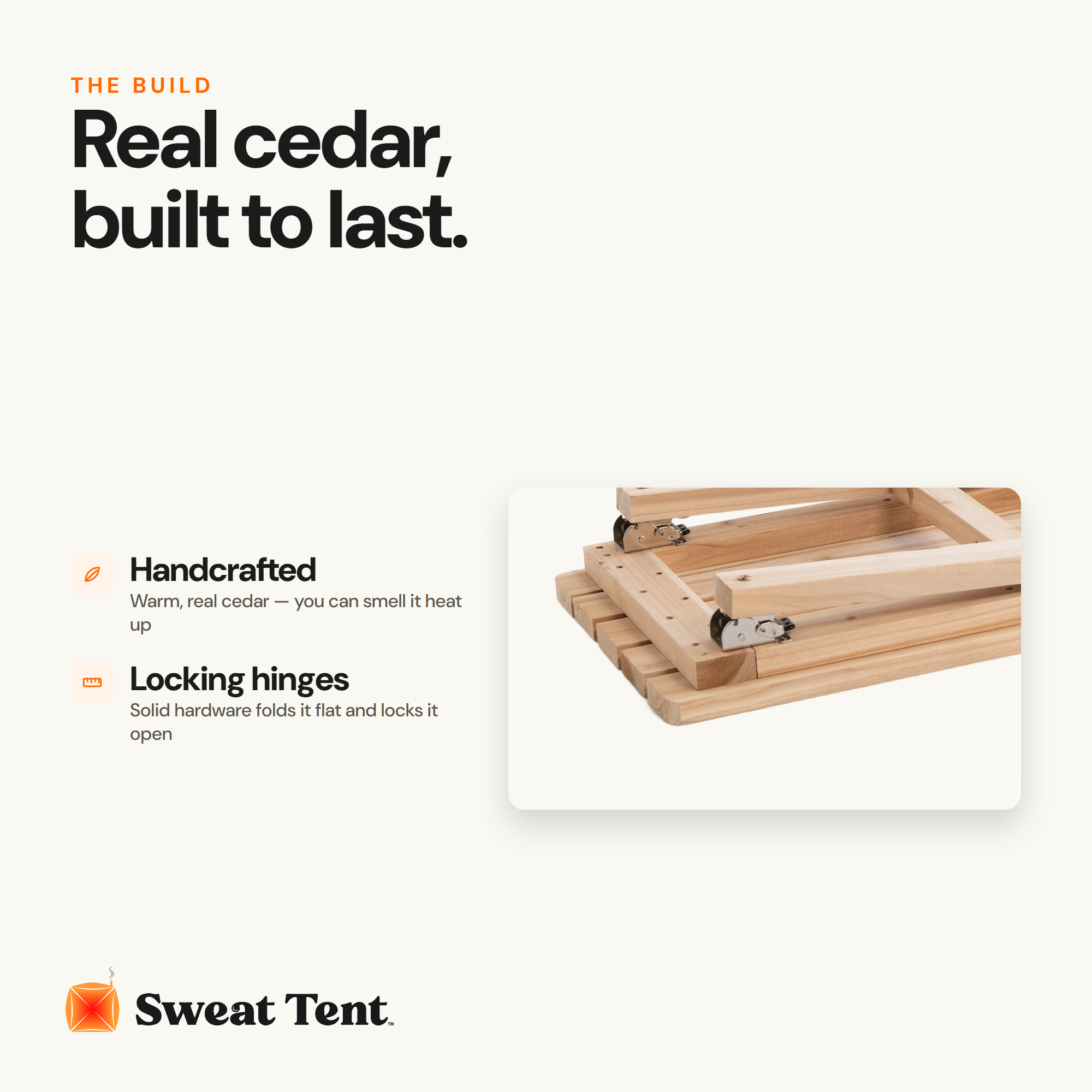 Cedar Sauna Bench