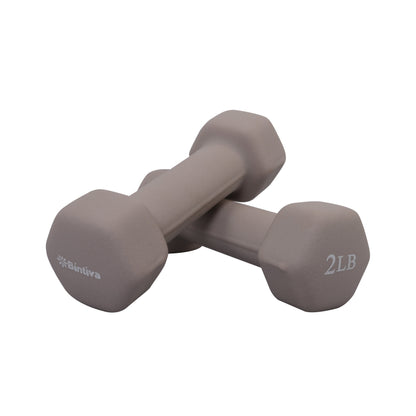 Neoprene Hexagon shaped dumbbells - Earth Tones by Bintiva
