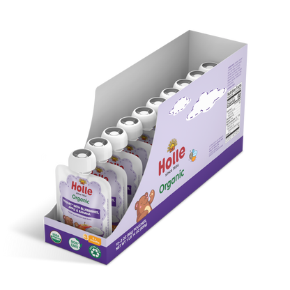 Holle Organic Yogurt Pouches - Blueberries, Apple & Banana by Holle USA