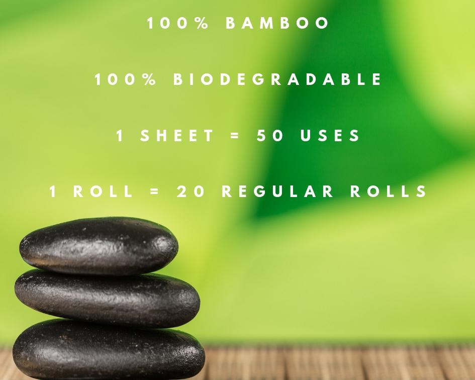 Reusable Bamboo Kitchen Paper Towels - Tree-Free, Eco-Friendly Rolls, 4-Pack by ecozoi