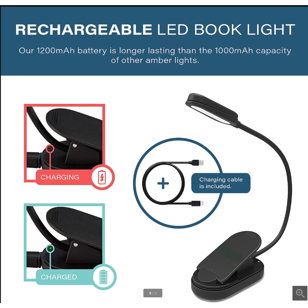 NEW Orange Glow Reading light