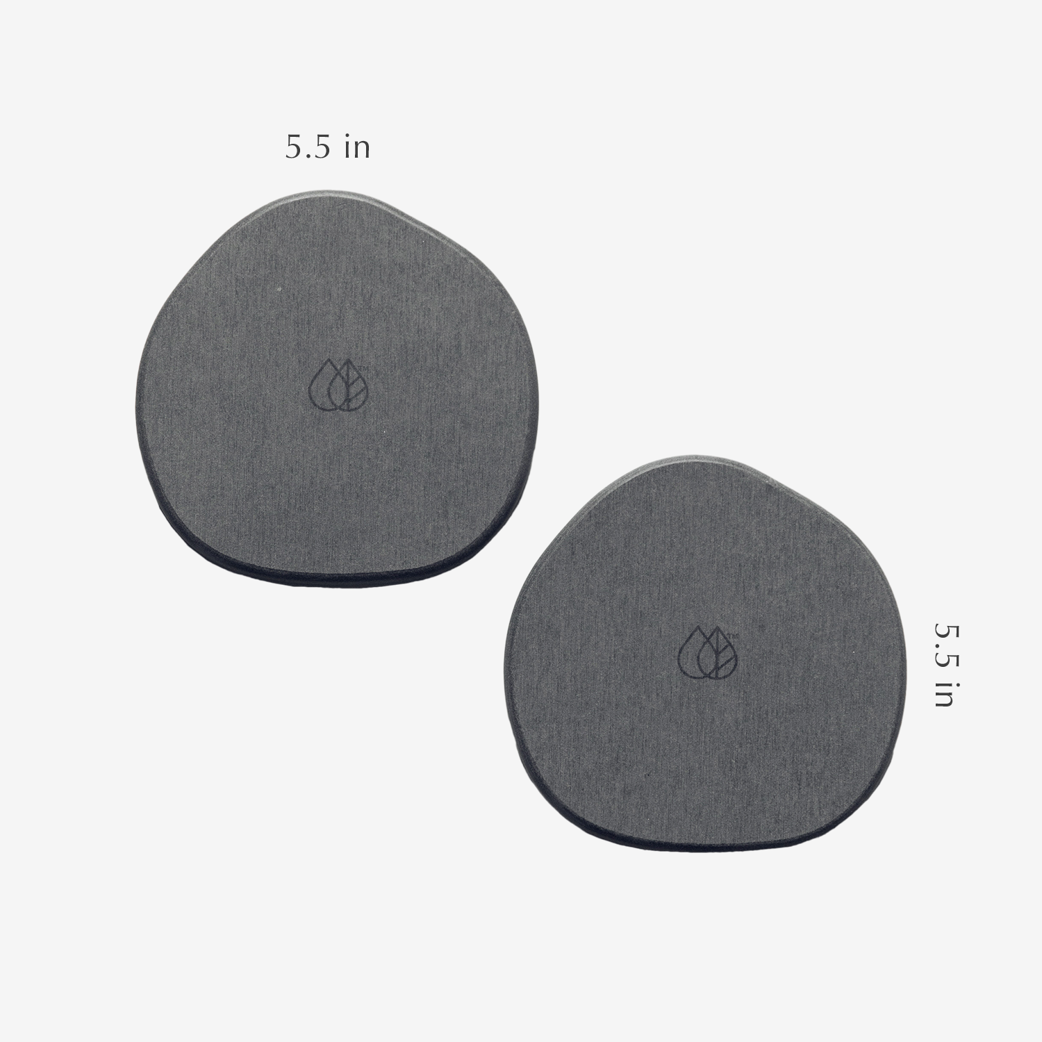 Stone Saucer - 2 Small by Dorai Home | Quick-Drying Home Essentials