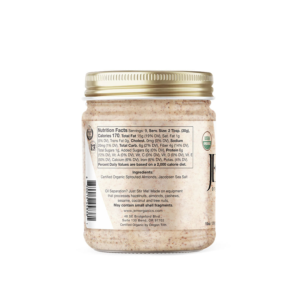 JEM Organics Smooth Naked Almond Butter - Medium 6 pack by Farm2Me