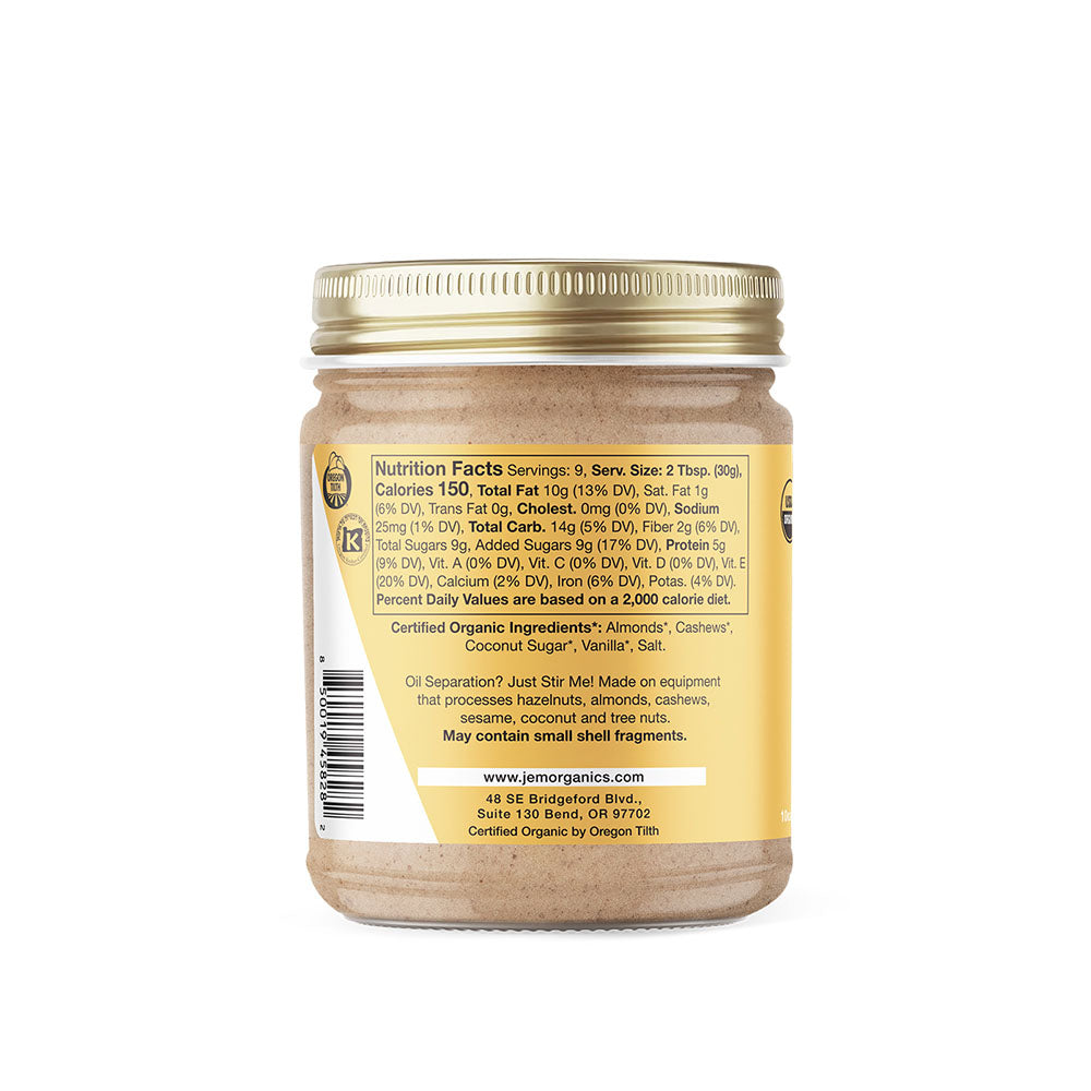 JEM Organics Salted Caramel Almond Butter - Medium 6 pack by Farm2Me