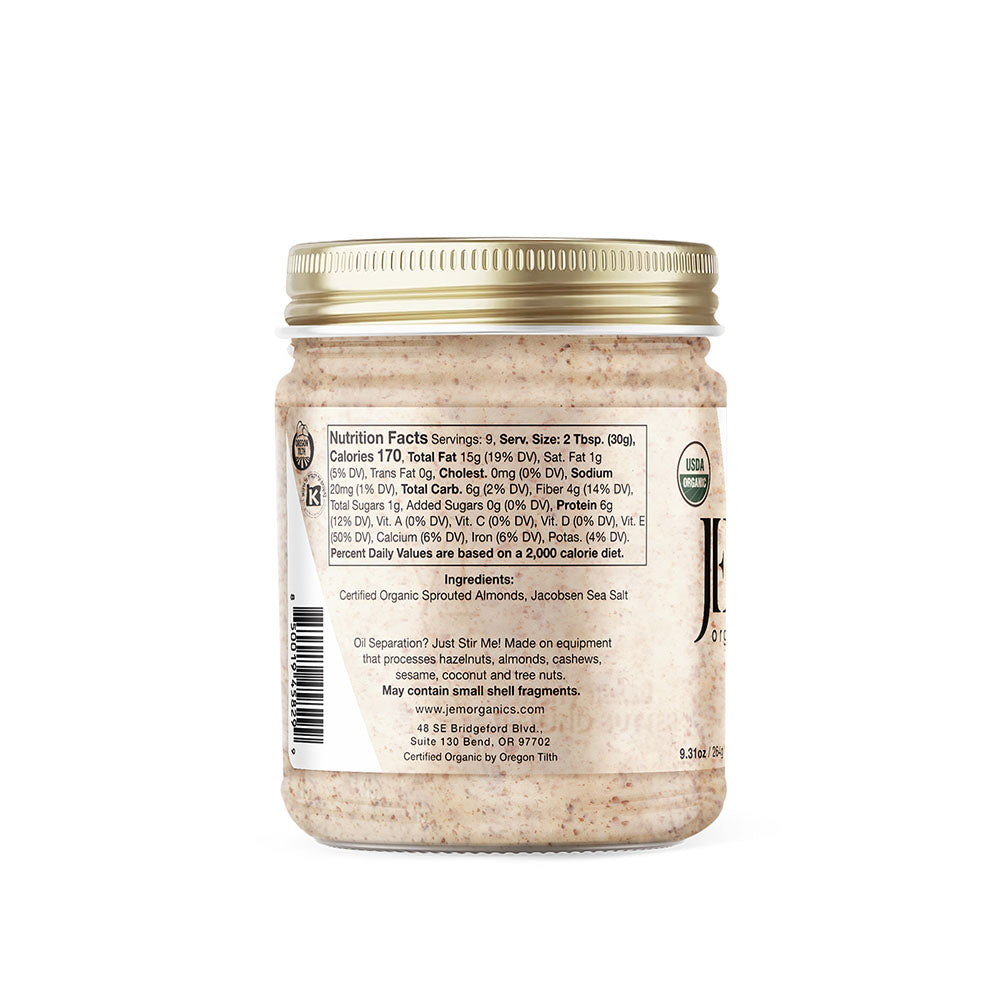 JEM Organics Crunchy Naked Almond Butter - Medium 6 pack by Farm2Me