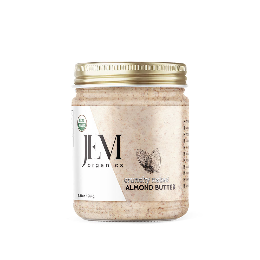 JEM Organics Crunchy Naked Almond Butter - Medium 6 pack by Farm2Me