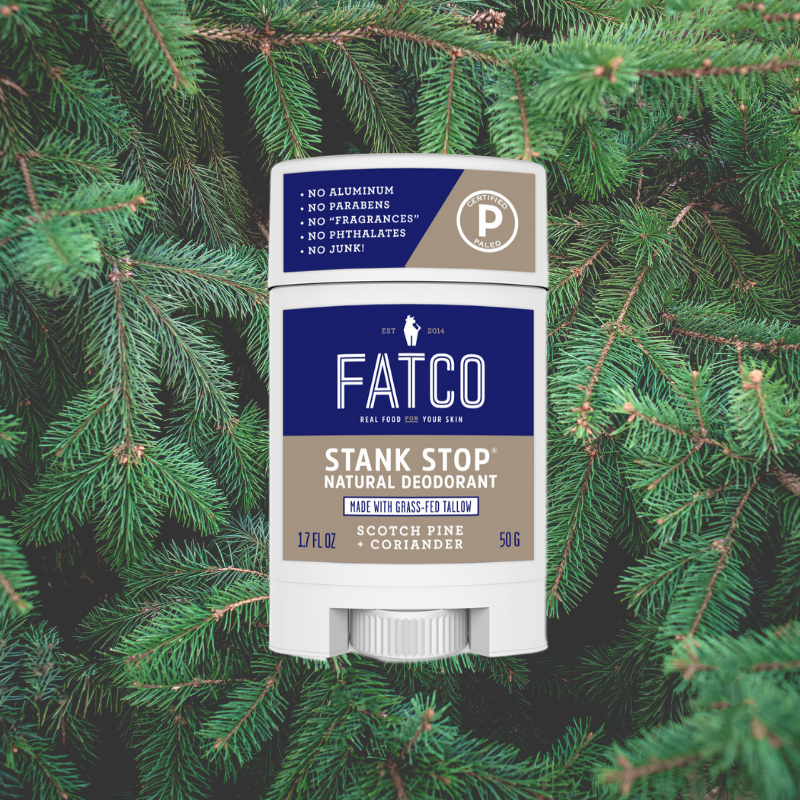 Stank Stop Deodorant Stick, Scotch Pine + Coriander, 1.7 Oz by FATCO Skincare Products