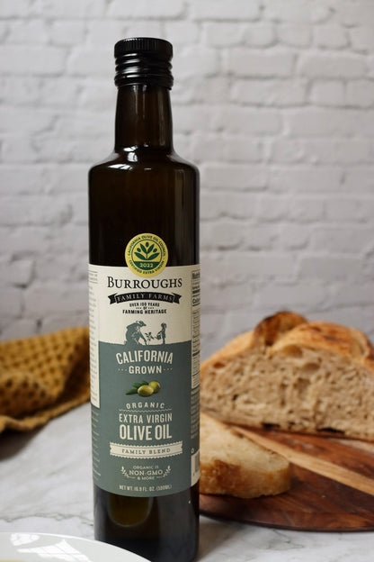 Regenerative Organic Extra Virgin Olive Oil Family Blend 2024 by Burroughs Family Farms