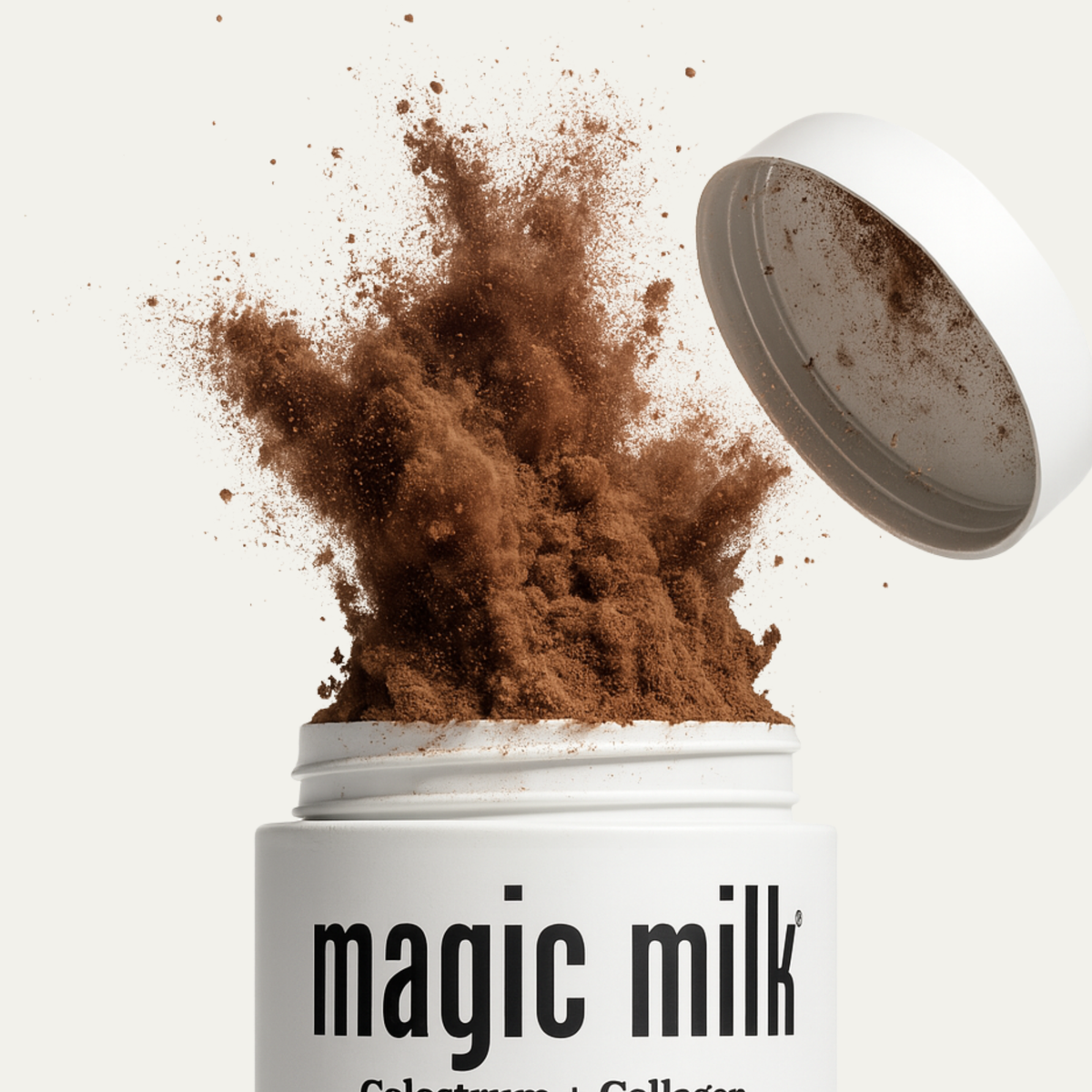 magic milk - colostrum, grass-fed from New Zealand, chocolate milk flavor