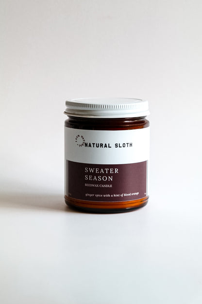 Sweater Season Beeswax Candle