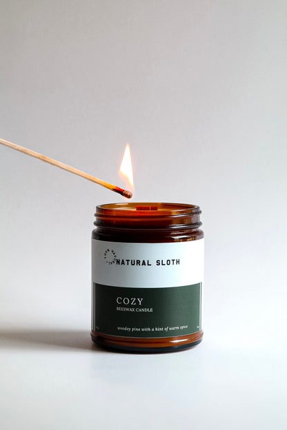 Cozy Beeswax Candle