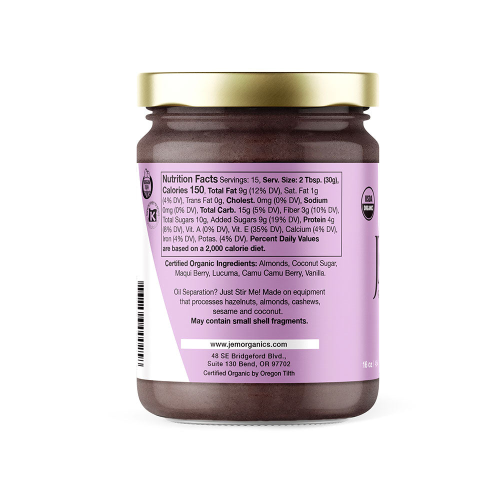 JEM Organics Superberry Almond Butter - Large 6 pack by Farm2Me