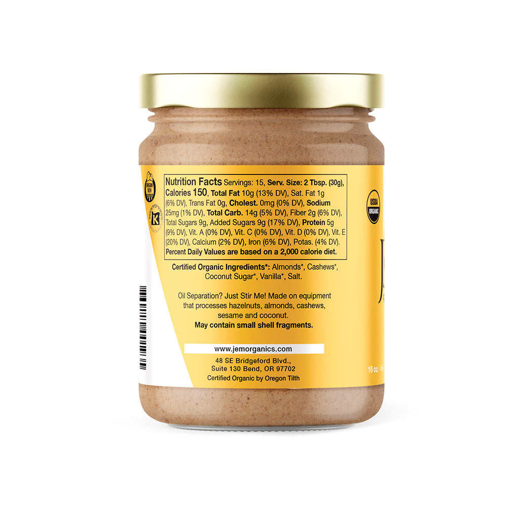 JEM Organics Salted Caramel Almond Butter - Large 6 pack by Farm2Me