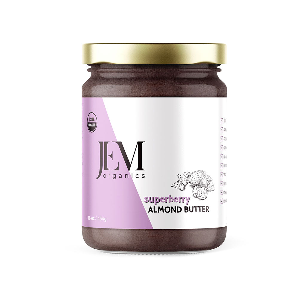 JEM Organics Superberry Almond Butter - Large 6 pack by Farm2Me