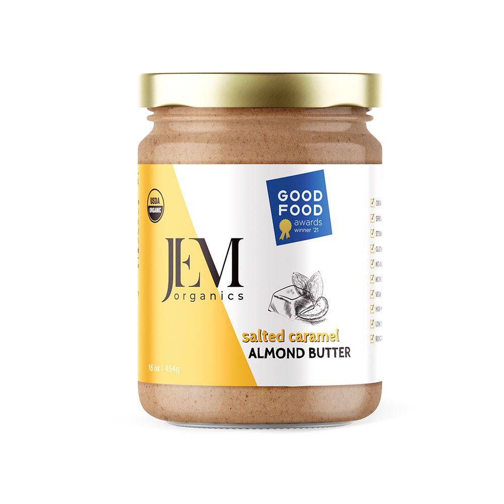 JEM Organics Salted Caramel Almond Butter - Large 6 pack by Farm2Me