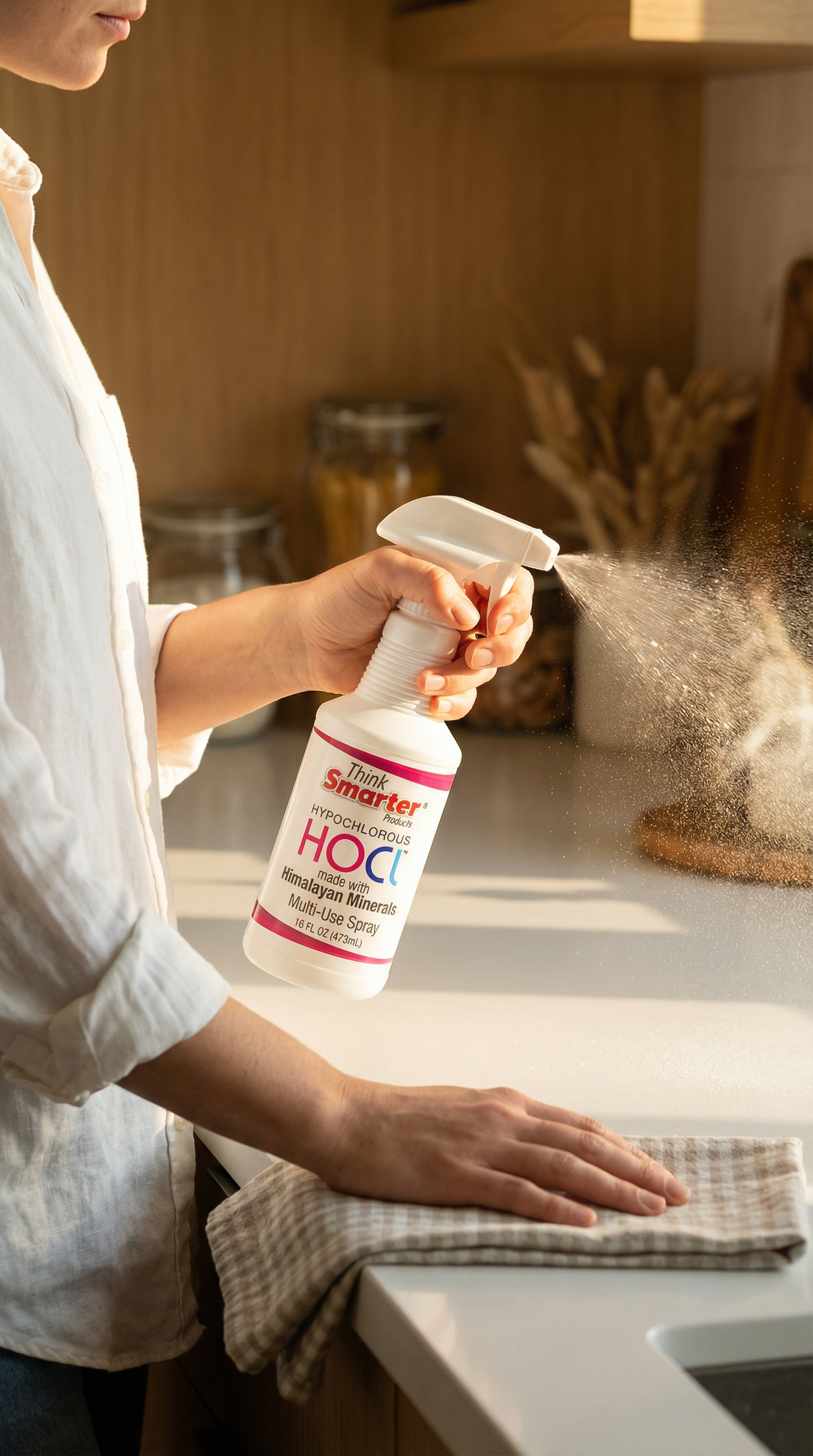 Multi-Use HOCl Spray | 16oz | Hypochlorous Acid Spray for Home + Family