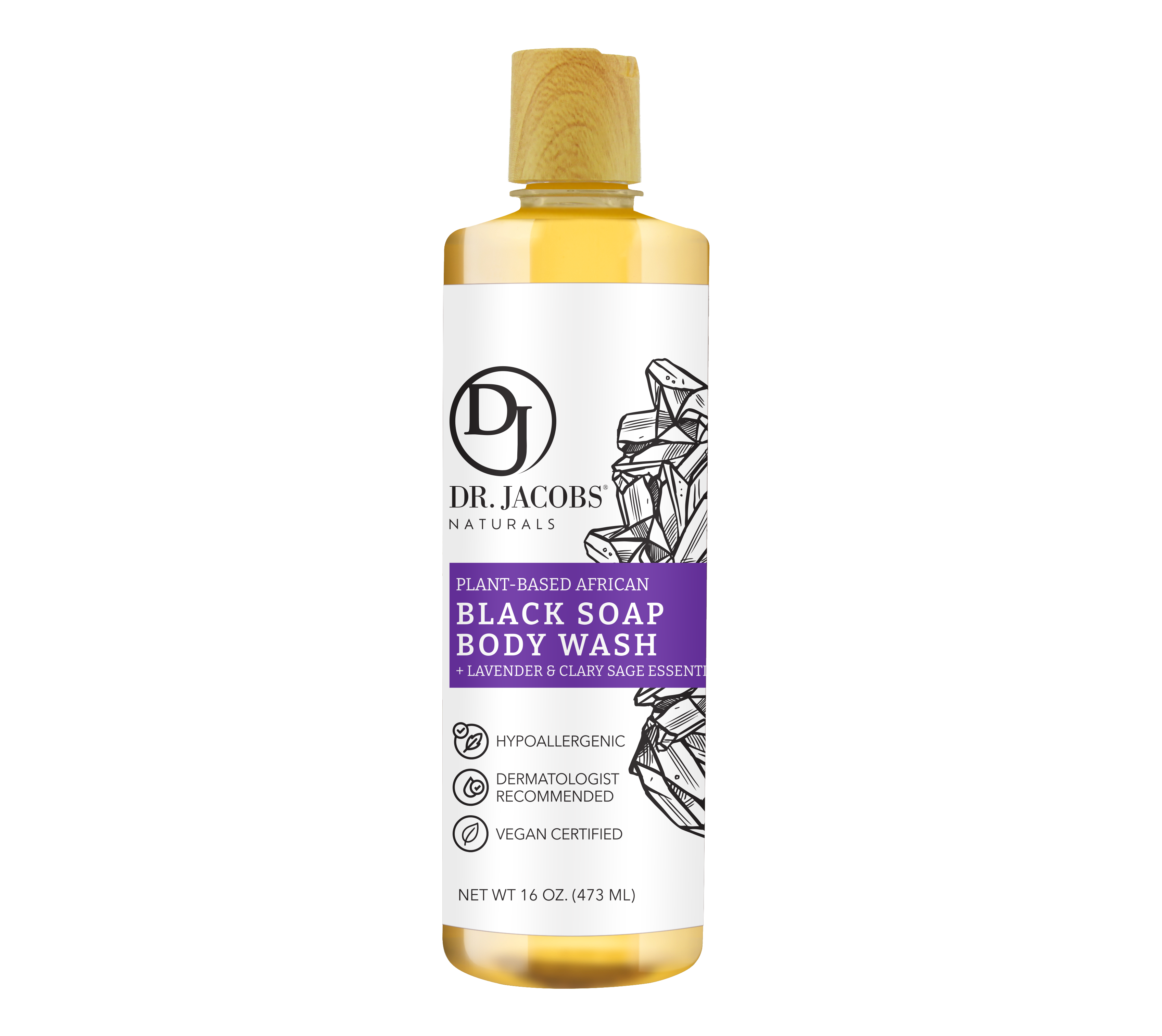 Black Soap Lavender & Sage by Dr. Jacobs Naturals