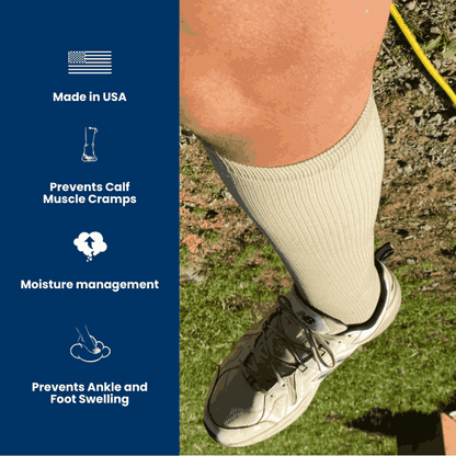 Women's Over The Calf Compression Stocking Socks (1 Pair) by DIABETIC SOCK CLUB