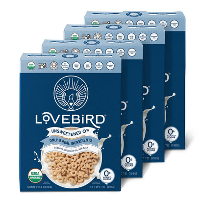 Lovebird Cereal Unsweetened (4 Boxes)