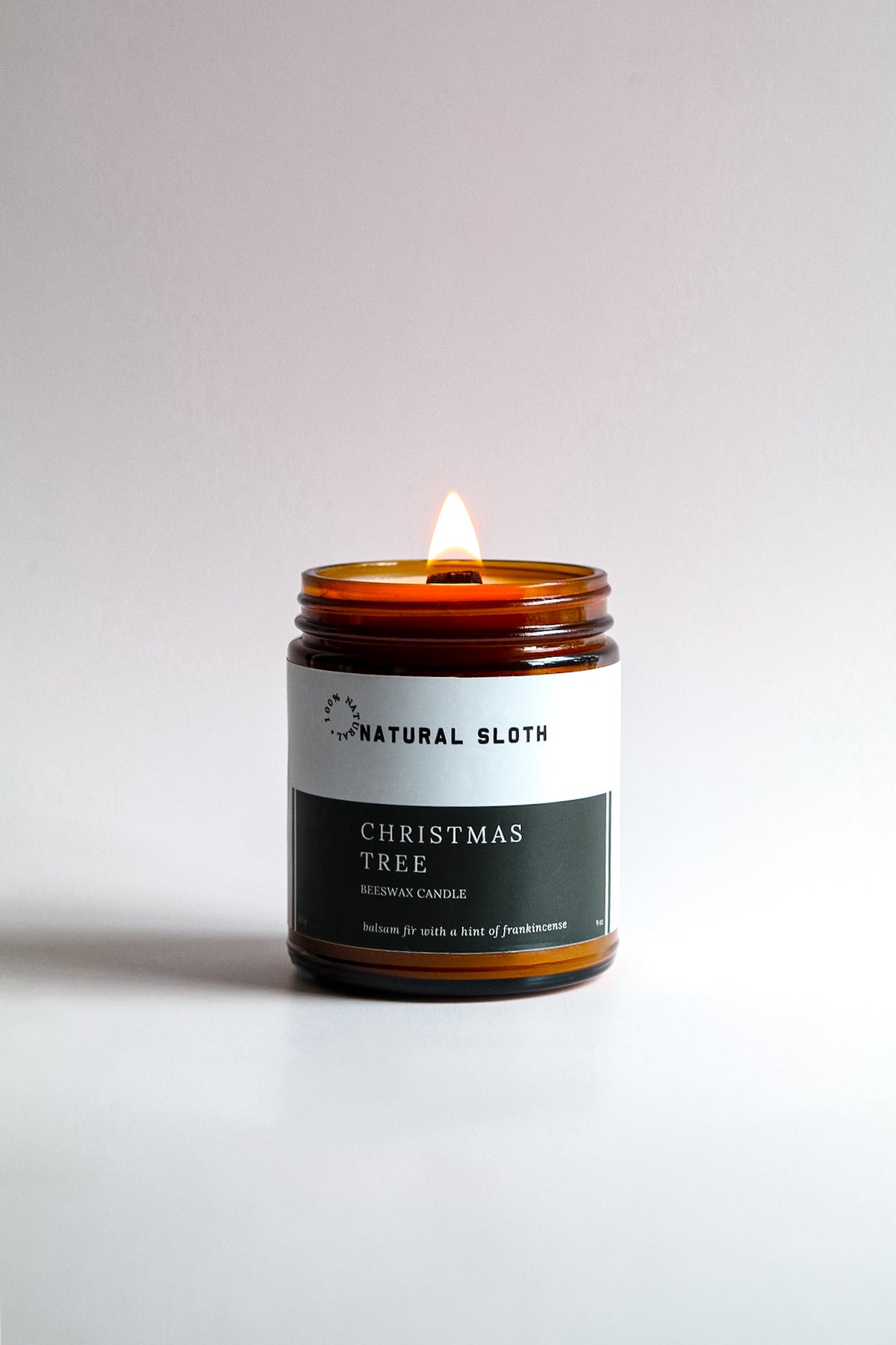 Christmas Tree Beeswax Candle