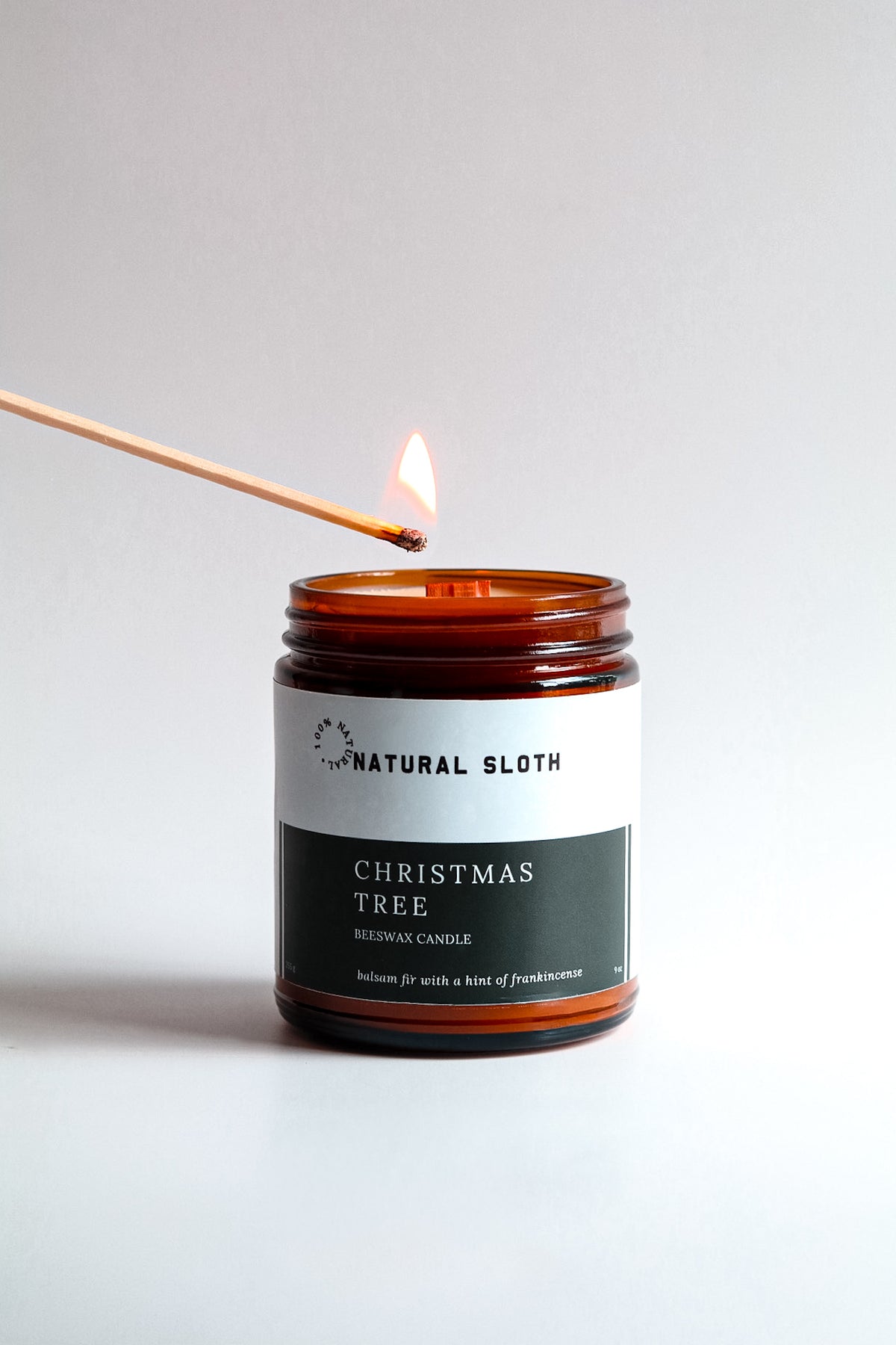 Christmas Tree Beeswax Candle