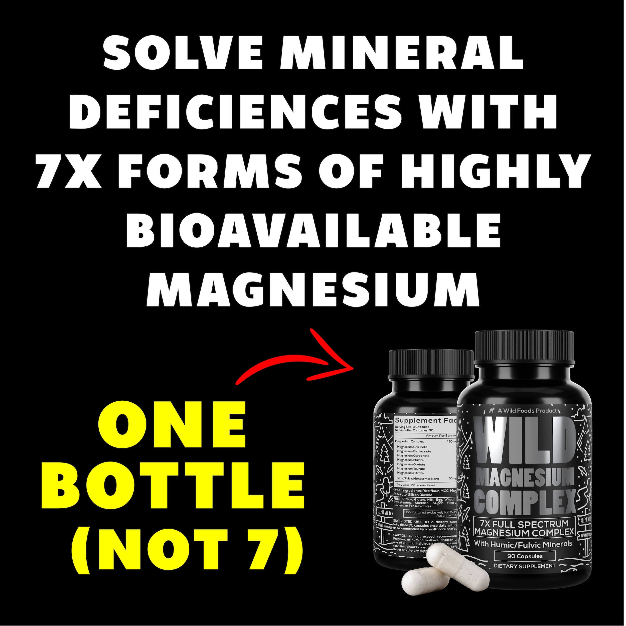Wholesale of 10 - Wild Magnesium Complex - 7x Forms