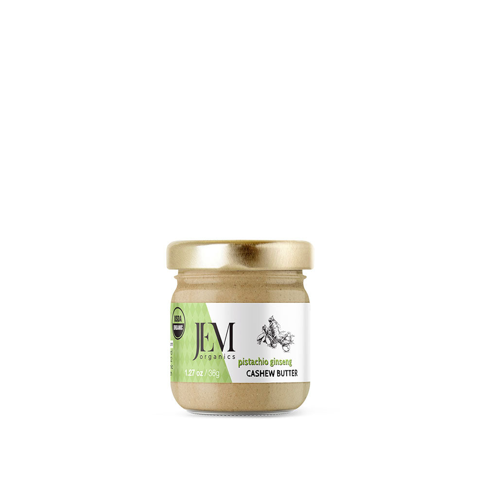 JEM Organics Pistachio Ginseng Cashew Butter - Mini 12 pack by Farm2Me