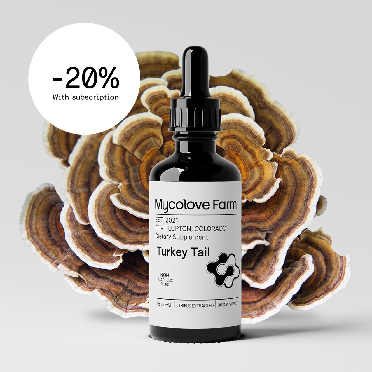 Turkey Tail Tincture (Glycerine base)