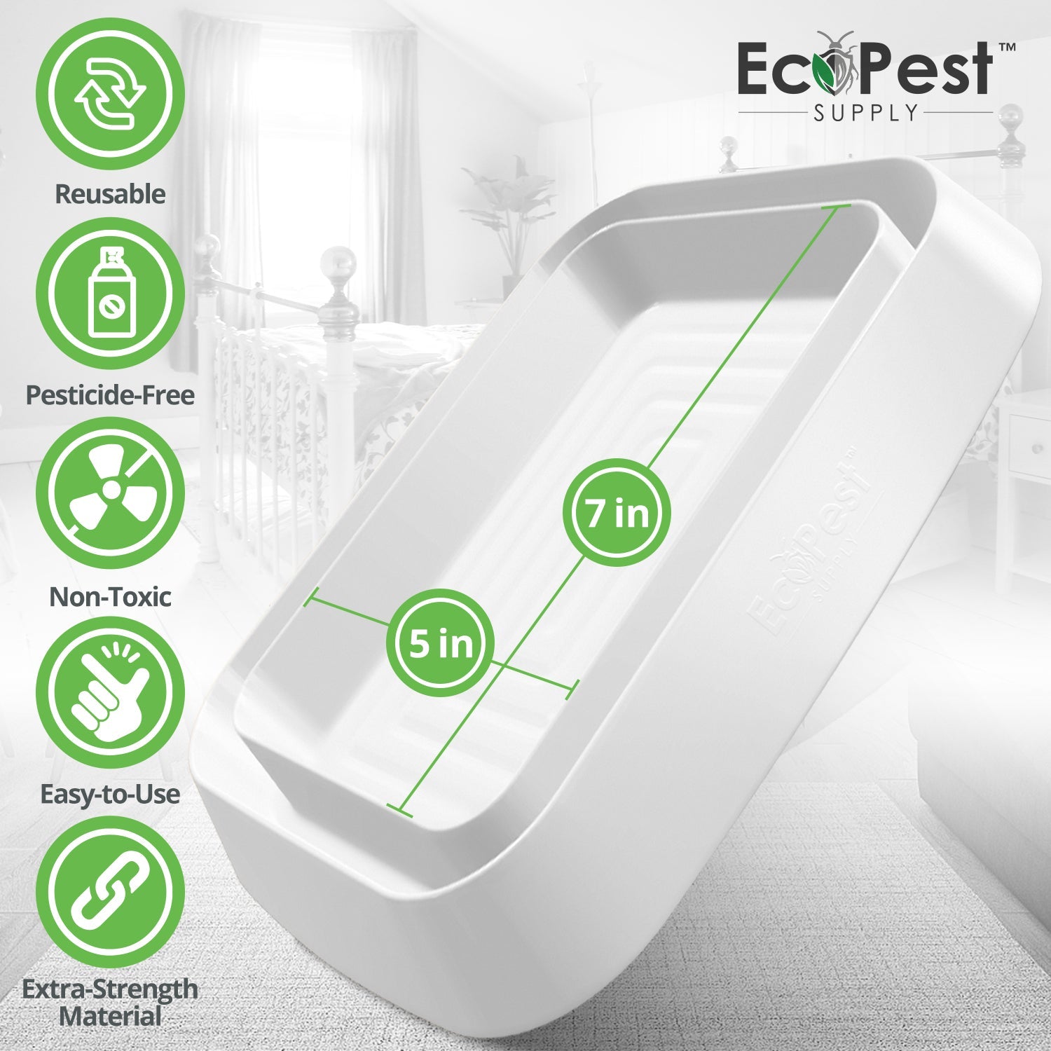 Bed Bug Blocker (XL) — 4 Pack | Interceptors, Monitors, and Traps by EcoPest Supply