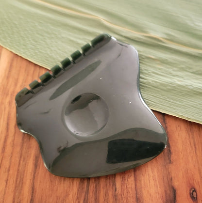 Gua Sha - Pure Nephrite Jade - Facial Massage Tool by kokoabotanics