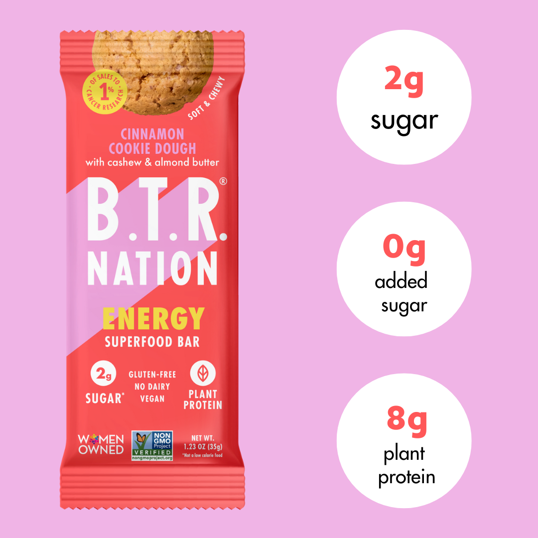 Cinnamon Cookie Dough ENERGY (12 Count) 🍪 by B.T.R. Bar