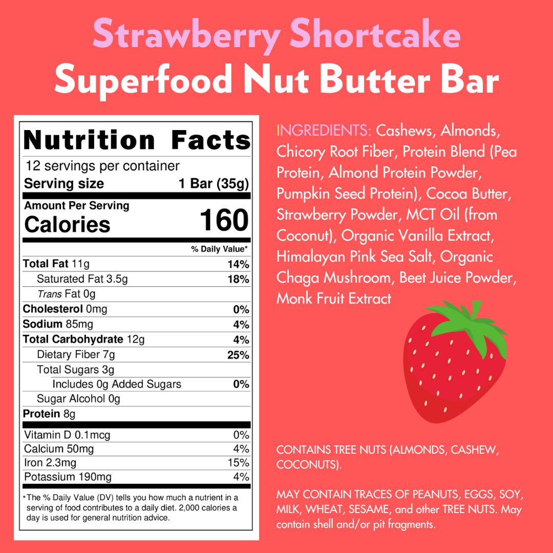 Strawberry Shortcake VITALITY (12 Count ) 🍓🍰 by B.T.R. Bar