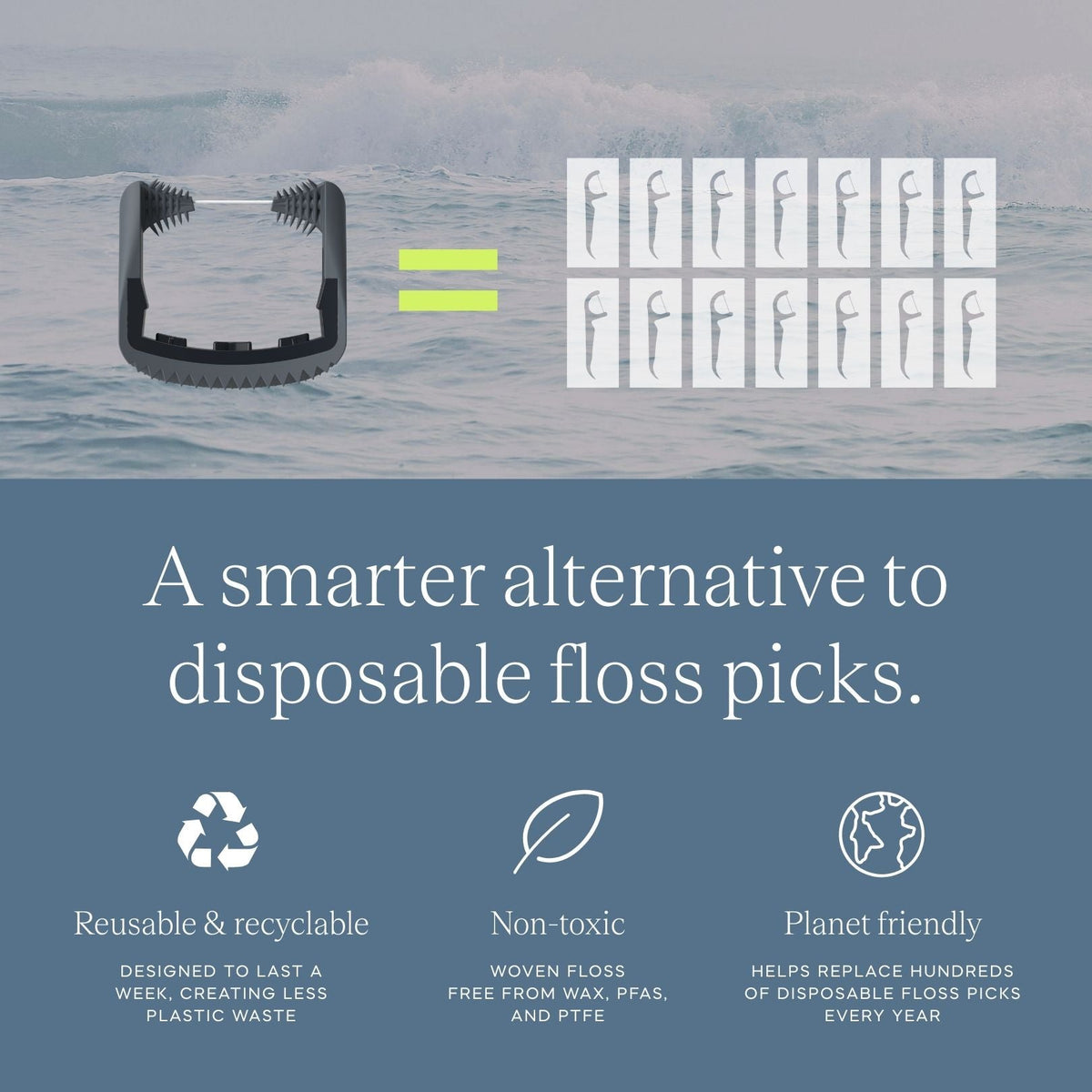 Black Smooth Floss Heads