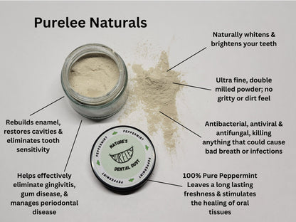 Peppermint Remineralizing Tooth Powder: Natural Herbal Oral Care