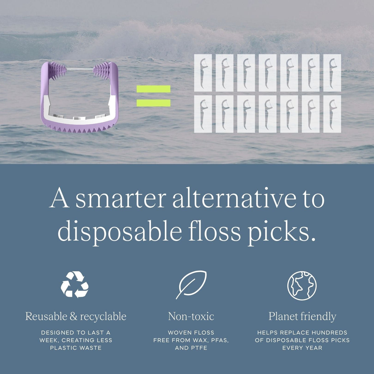 Lilac Smooth Floss Heads