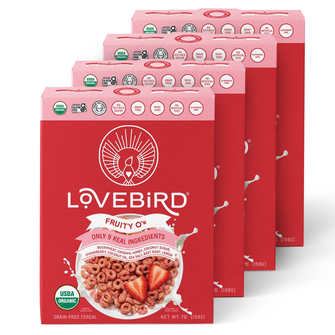 Lovebird Cereal Fruity (4 Boxes)