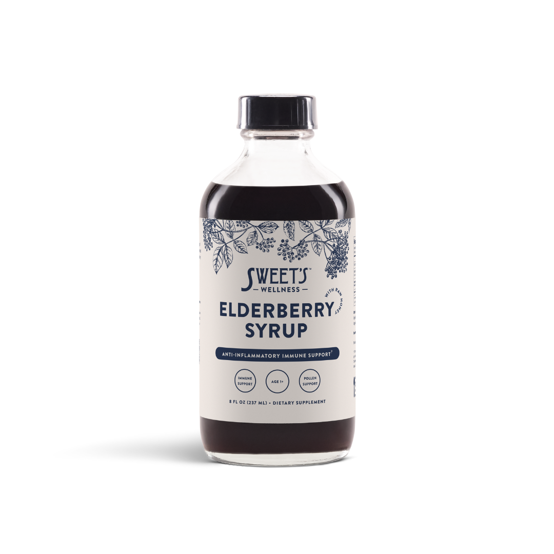 Elderberry Syrup with Raw Honey