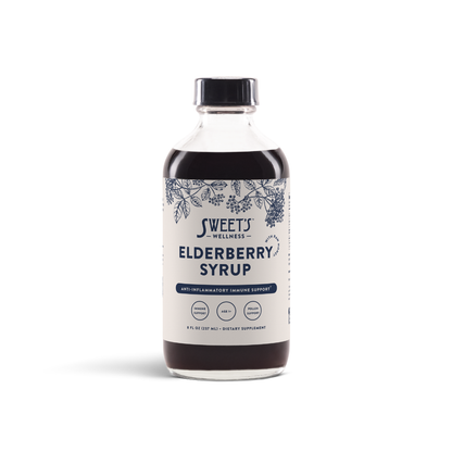 Elderberry Syrup with Raw Honey