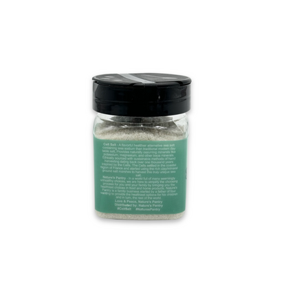 Celtic Sea Salt- 8 oz Shaker of Fine Ground, organic, 82 minerals, Celt Salt by Nature's Pantry by Celt Salt
