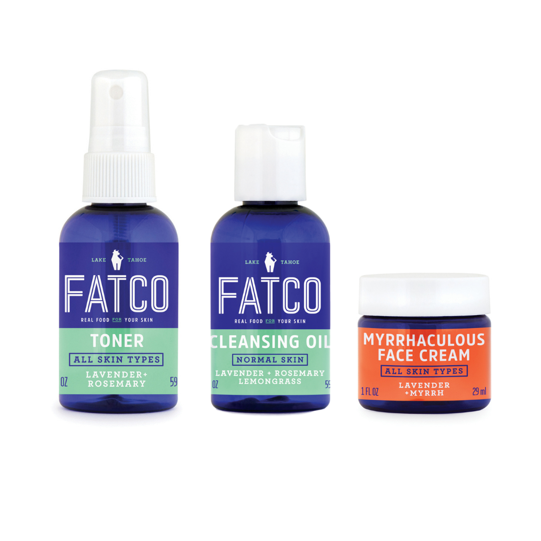 Facial Skincare Basics | Travel Size, Normal/Combo Skin by FATCO Skincare Products