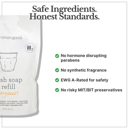 Dish Soap Refill Pouch, 34 Fl Oz by Common Good
