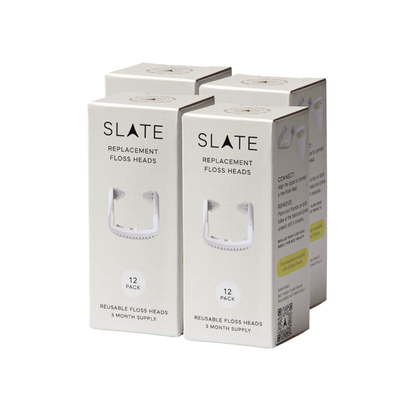 White Smooth Floss Heads