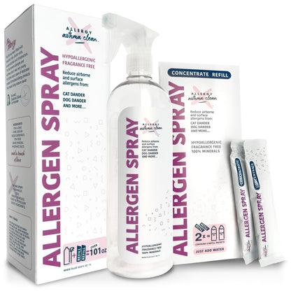 Allergy Asthma Clean Allergen Spray Bundle over 100oz by Allergy Defender